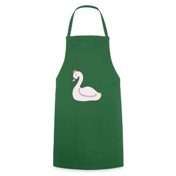 Le Lac des cygnes - Tablier de cuisine - vert foncé - Devant - AI Model Male 185 dark (185cm)