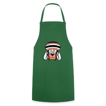 Dog Reggae Dreadlocks Hat Chill Relaxed Cool - Cooking Apron - green - Front - AI Model Male 185 dark (185cm)