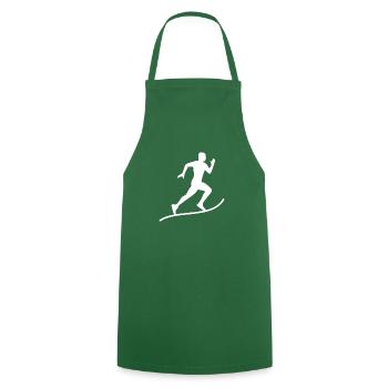 Triathlon Natation Bike Run Marathon - Tablier de cuisine - vert foncé - Devant - AI Model Male 185 dark (185cm)