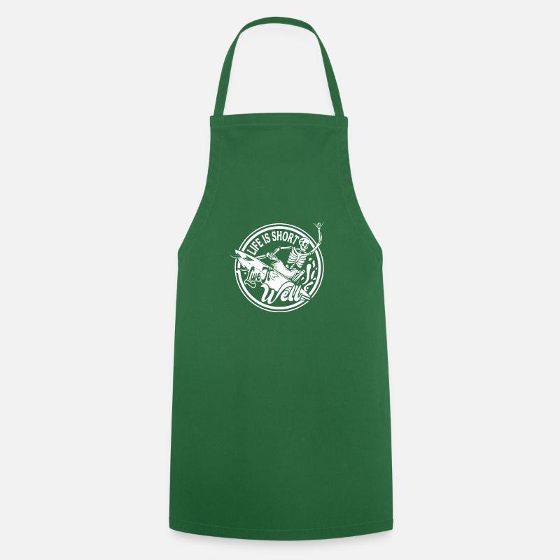 Life is short - Cooking Apron - green
