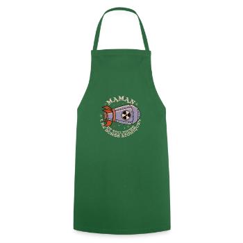 Maman et toujours une bombasse atomique - Tablier de cuisine - vert foncé - Devant - AI Model Male 185 dark (185cm)