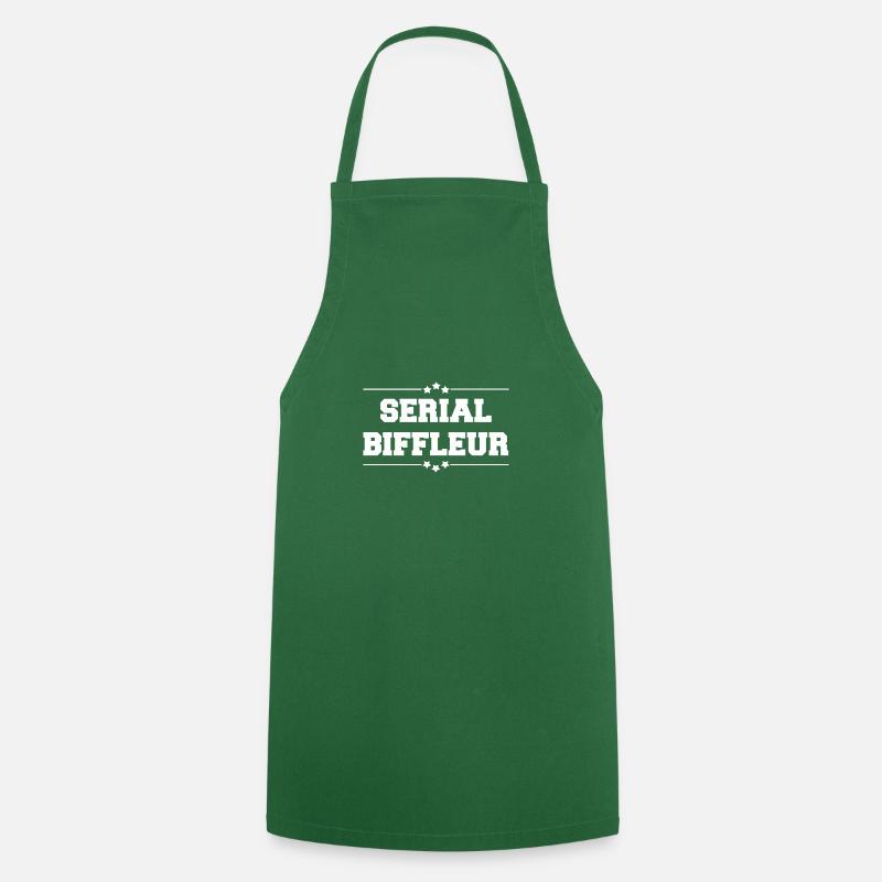 SERIAL BIFFLEUR WHITE - Cooking Apron - green