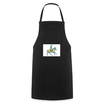 Delaware State Flag Cowboy - Cooking Apron - black - Front - AI Model Male 185 dark (185cm)
