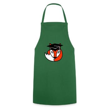 Fox High School Graduation Graduation Certificates College Hat - Cooking Apron - green - Front - AI Model Male 185 dark (185cm)