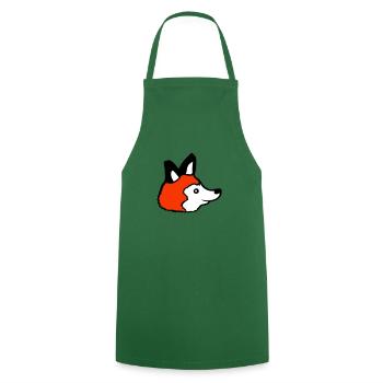 Fox Red Fox Wild Animal Clever Forest Inhabitants - Cooking Apron - green - Front - AI Model Male 185 dark (185cm)