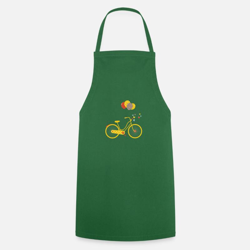 vélo - Tablier de cuisine - vert foncé