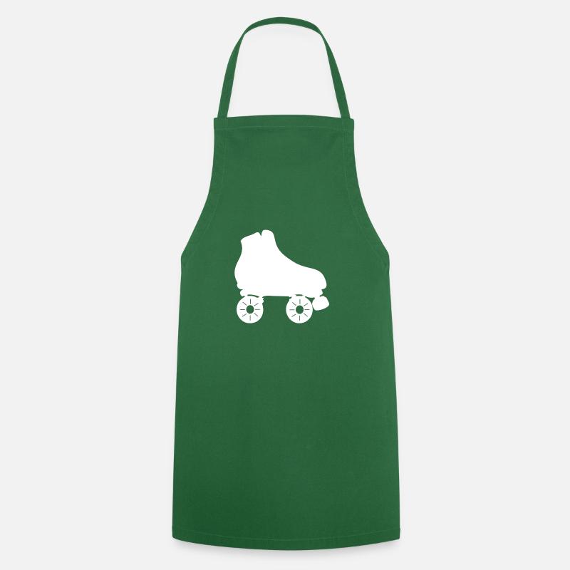 roller skating roller skate motif 3 - Cooking Apron - green
