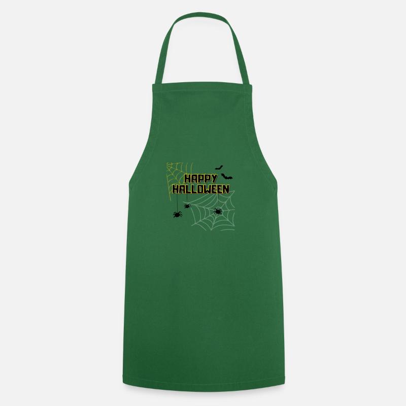 Happy Halloween - Cooking Apron - green
