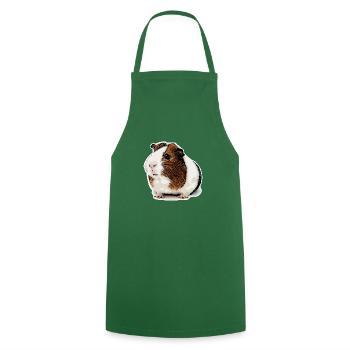 cochon d’Inde doux - Tablier de cuisine - vert foncé - Devant - AI Model Male 185 dark (185cm)