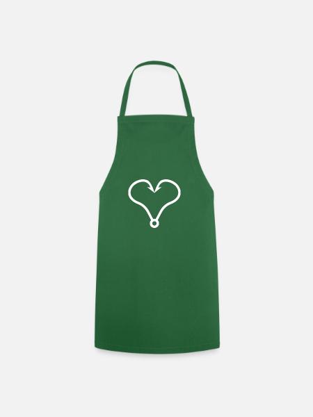Love Hook - Cooking Apron - green