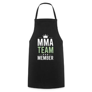 Mma Team - Kochschürze - Schwarz - Vorne - AI Model Male 185 dark (185cm)
