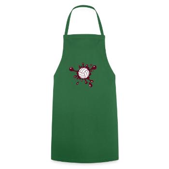 Volleyball Splash - Tablier de cuisine - vert foncé - Devant - AI Model Male 185 dark (185cm)