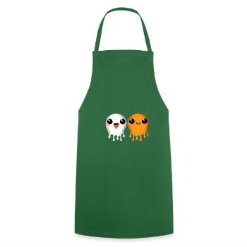 Halloween fantômes slime party - Tablier de cuisine - vert foncé - Devant - AI Model Male 185 dark (185cm)