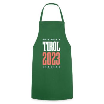 Tyrol 2023 - Tablier de cuisine - vert foncé - Devant - AI Model Male 185 dark (185cm)