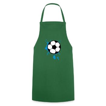 Football Splash 3c - Tablier de cuisine - vert foncé - Devant - AI Model Male 185 dark (185cm)