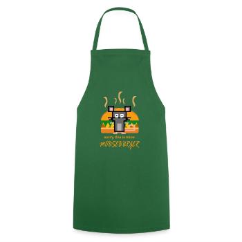 Mouseburger - Cooking Apron - green - Front - AI Model Male 185 dark (185cm)