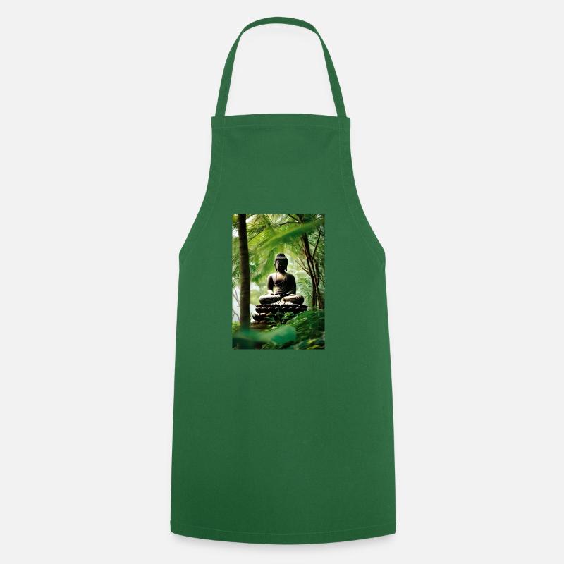 Buddha I - Cooking Apron - green