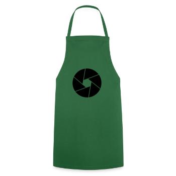 Focus pour Fotographen GESCHENK IDEE - Tablier de cuisine - vert foncé - Devant - AI Model Male 185 dark (185cm)