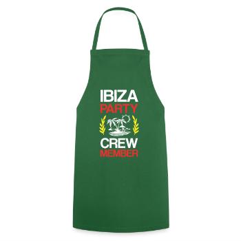 Ibiza Party Crew - Cooking Apron - green - Front - AI Model Male 185 dark (185cm)