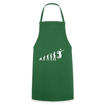 Volleyball Evolution - Cooking Apron - green - Front - AI Model Male 185 dark (185cm)