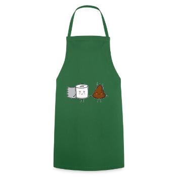 Kackhaufen beste freunde bff freundinnen toiletten - Kochschürze - Grün - Vorne - AI Model Male 185 dark (185cm)