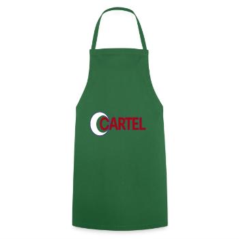 CARTEL KAN - Cooking Apron - green - Front - AI Model Male 185 dark (185cm)