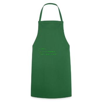 Java Hello World - Tablier de cuisine - vert foncé - Devant - AI Model Male 185 dark (185cm)