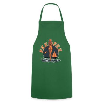Les naturistes baignent le naturisme - Tablier de cuisine - vert foncé - Devant - AI Model Male 185 dark (185cm)