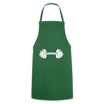 hantel icon symbol gewichte fitness gym - Kochschürze - Grün - Vorne - AI Model Male 185 dark (185cm)