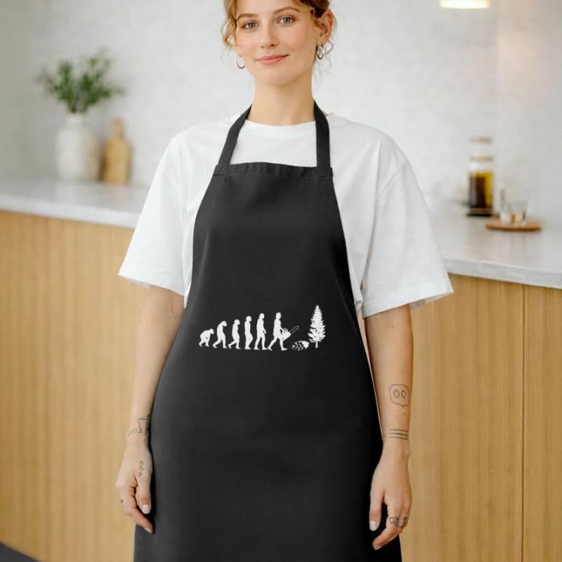 Evolution Holzhacker weiss Kochschürze