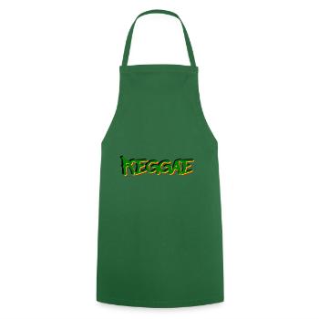reggae - Cooking Apron - green - Front - AI Model Male 185 dark (185cm)