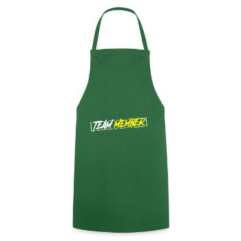 team member - Cooking Apron - green - Front - AI Model Male 185 dark (185cm)