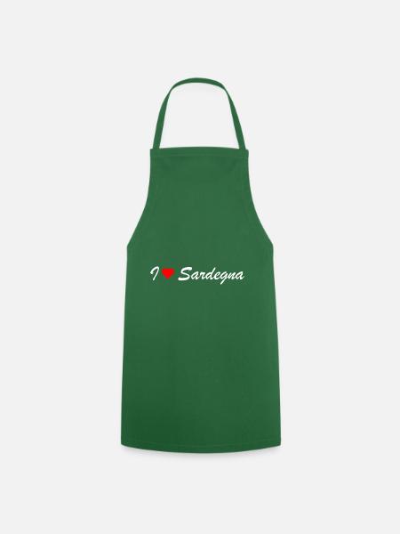 Sardaigne - Tablier de cuisine - vert foncé