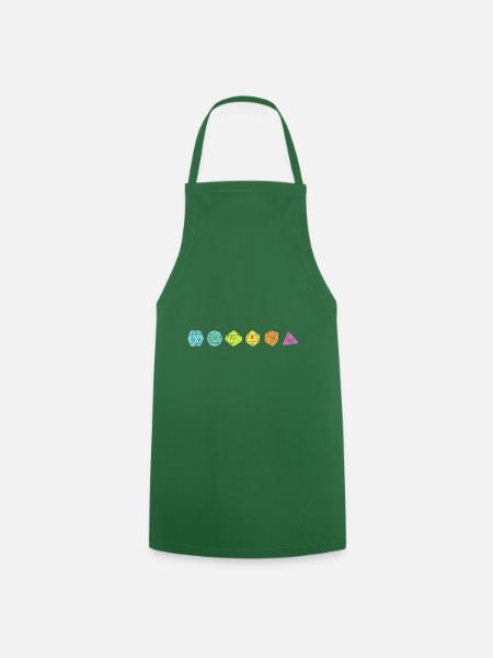 Litters, W20 - Gift Idea RPG Fantasy - Cooking Apron - green