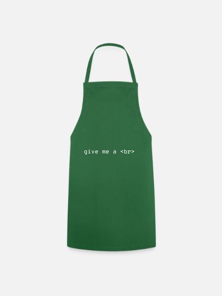 Give me a Nerd System Programmer Gift - Cooking Apron - green