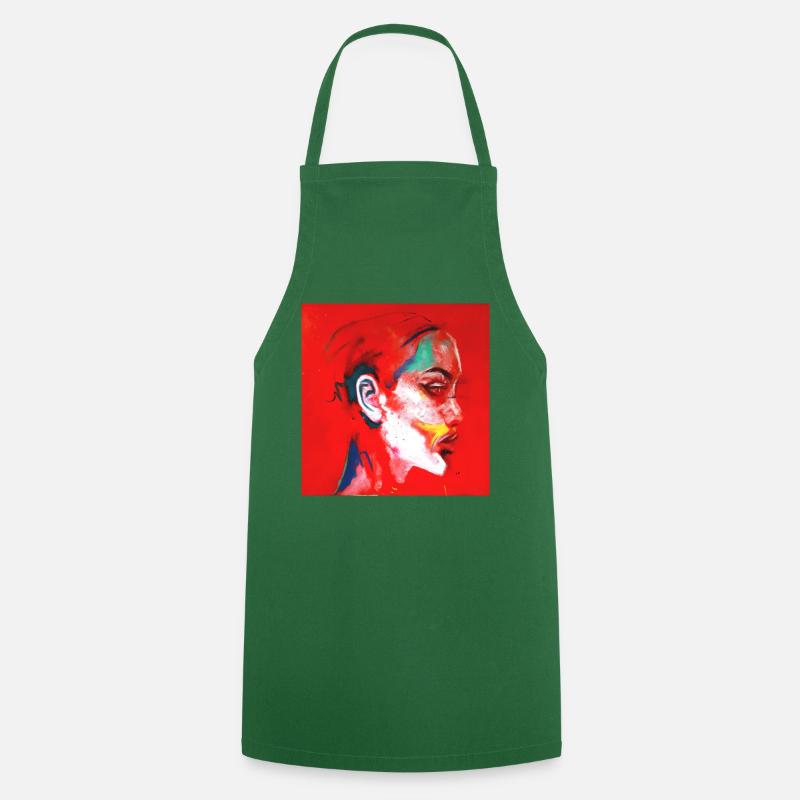 Fille Rouge / R. CHIBAC - Tablier de cuisine - vert foncé