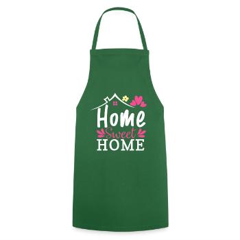 Home Sweet Home, home is the most beautiful - Cooking Apron - green - Front - AI Model Male 185 dark (185cm)
