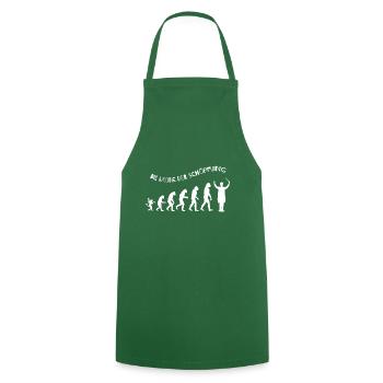 The crown of creation gift choirmaster choir - Cooking Apron - green - Front - AI Model Male 185 dark (185cm)