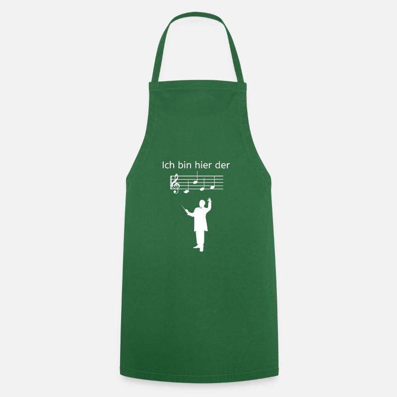 Ich bin hier der Chef Geschenk Dirigent Chorleiter - Kochschürze - Grün