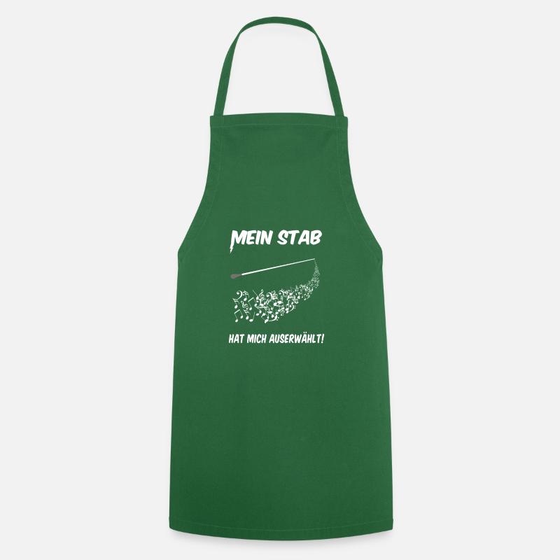 Mein Stab hat mich auserwählt! - Dirigent Chor - Kochschürze - Grün