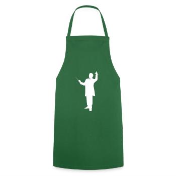 Chef d'orchestre chef de choeur musique membres de la chorale - Tablier de cuisine - vert foncé - Devant - AI Model Male 185 dark (185cm)
