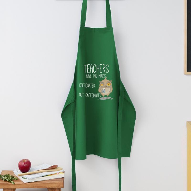 Caffeinated Not Caffeinated Teachers Coffee Cooking Apron