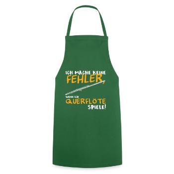 Ich mache keine Fehler! - Querflöte Musiker Musik - Kochschürze - Grün - Vorne - AI Model Male 185 dark (185cm)