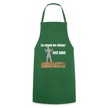 Chef de chœr - cadeau T-Shirt chanson conducteur - Kochschürze - Grün - Vorne - AI Model Male 185 dark (185cm)
