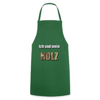 Moi et mon BOIS - Tablier de cuisine - vert foncé - Devant - AI Model Male 185 dark (185cm)