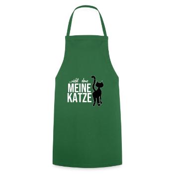 Chemise Chat - Chat - Cadeau - Tablier de cuisine - vert foncé - Devant - AI Model Male 185 dark (185cm)