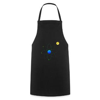électron libre - Tablier de cuisine - noir - Devant - AI Model Male 185 dark (185cm)
