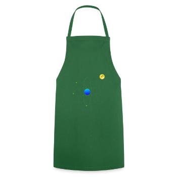 électron libre - Tablier de cuisine - vert foncé - Devant - AI Model Male 185 dark (185cm)