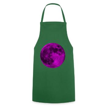 Mysterious Pink Full Moon - Cooking Apron - green - Front - AI Model Male 185 dark (185cm)