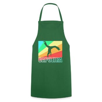 Cadeau de danse Capoeira Brazil - Tablier de cuisine - vert foncé - Devant - AI Model Male 185 dark (185cm)